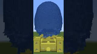 Sponge castle vs water minecraft #shorts