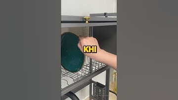 Kệ úp chén dĩa đa năng có nắp đậy #shorts