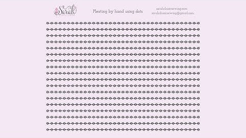 Make your own pleating dots | Smocking without a pleater