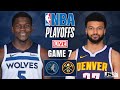 Minnesota Timberwolves vs Denver Nuggets Game 7 | NBA Live Scoreboard