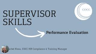 Supervisor Skills Performance EVALUATION (Classified Employees)