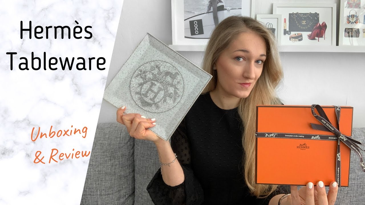 HERMÈS UNBOXING & REVIEW – Hermès Mosaique Hermès Tableware