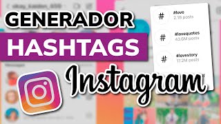 #️⃣ El mejor generador de hashtags para Instagram, TikTok y Twitter / X.com en 2026