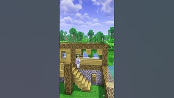 Minecraft: Starter House Tutorial Time lapse build🏡 #youtubeshorts #minecraft #shortvideo #trending