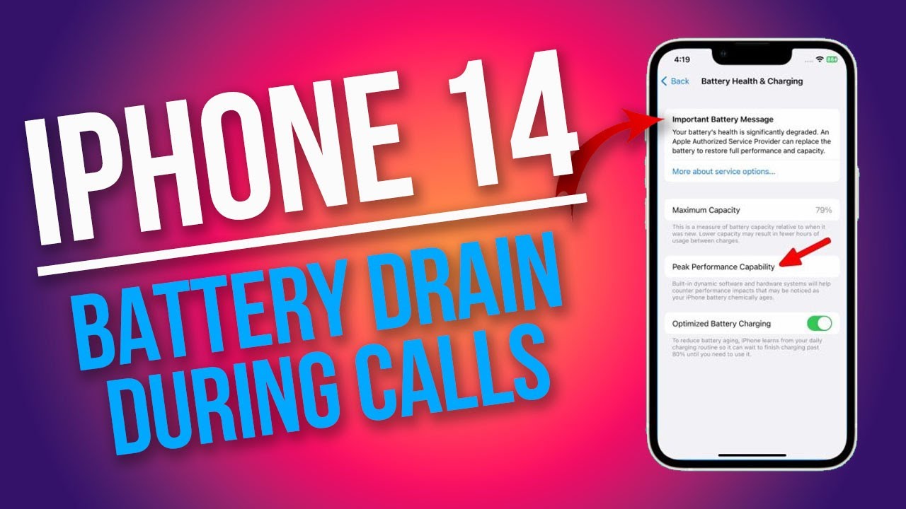 How to Fix iPhone 14 Battery Draining During Phone Calls - YouTube