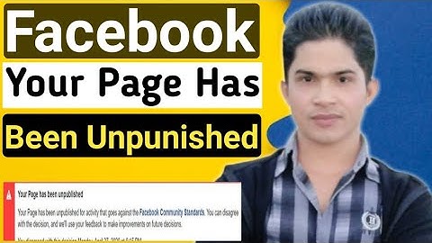 Your Page Has Been Unpunished 😭 | How to Publish your unpunished Facebook Page 2023 |