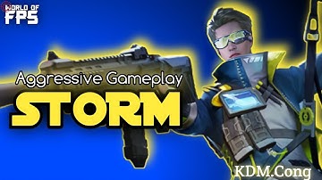 Storm Gameplay Hyper Front | Tutorial Storm Hyper Front (Valorant Mobile Clone?)
