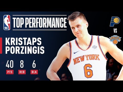 Porzingis Tallies A Career High With 40 Points AND 6 Blocks vs. The Pacers