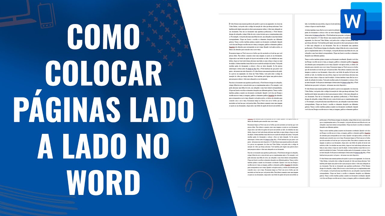 como-colocar-p-ginas-lado-a-lado-no-word-youtube