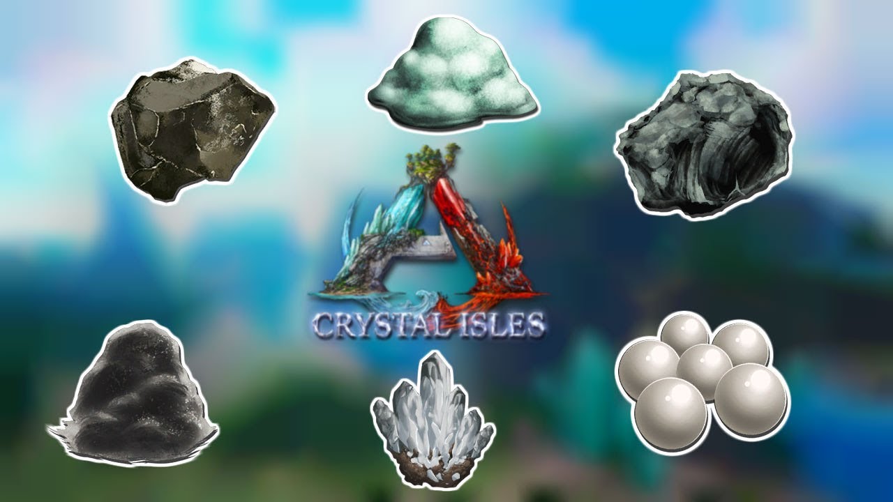 Crystal Isles Full Resource Guide Ark Survival Evolved Youtube