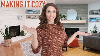 Fireplace Before and After to Create a Reading Nook DIY