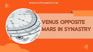 Venus opposite Mars in synastry , #synastry
