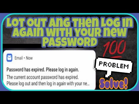 PROBLEM SOLVE ?% || The Current Account Password has expired,Please log out and then Log in again