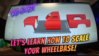 How to scale your wheelbase when printing a 3d printed rc body. #rc #3d #diy #bambulab #howto #diy 