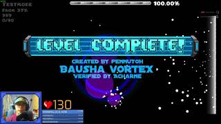 Bausha Vortex 37-100%!!! (progress #5) | Geometry Dash