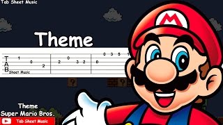 Miniatura de vídeo de "Super Mario Bros. - Theme Guitar Tutorial"