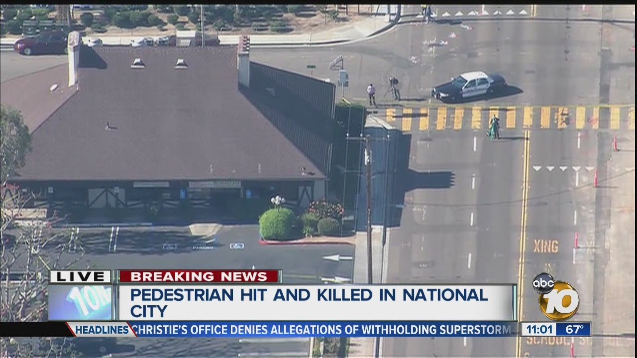 Pedestrian hit and killed in National City - YouTube