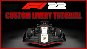 F1 22 CUSTOM MY TEAM LIVERY TUTORIAL