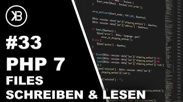 PHP 7 Tutorial 2019 Anfänger | #33 PHP Dateien lesen und schreiben
