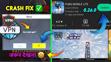 😍Pubg Mobile Lite 0.26.0 New Update | Crash Fix New Update Pubg Lite | Pubg Lite New Update 2023 🔥