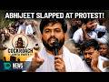 Cockroach Janta Party Leader Abhijeet Slapped During Jaipur Protest 2 Arrested | #DeafNews