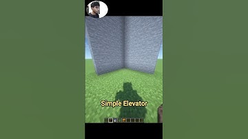 Minecraft Simple Elevator #minecraft #shorts