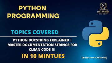 Python Docstring Explained | Master Documentation Strings for Clean Code 🧾