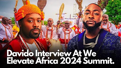 Davido Mind-blowing Interview At We Elevate Africa Summit 2024 With World Leaders & Olu Of Warri.