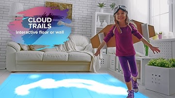 Cloud Trails | interactive display floor or wall projector effect from LUMOplay