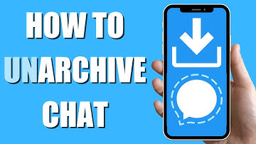 How To Archive/Unarchive Conversations | Signal 2023