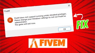 ✅ FiveM Fix “Does Not Support Running as Admin” | Working 2025 🚀