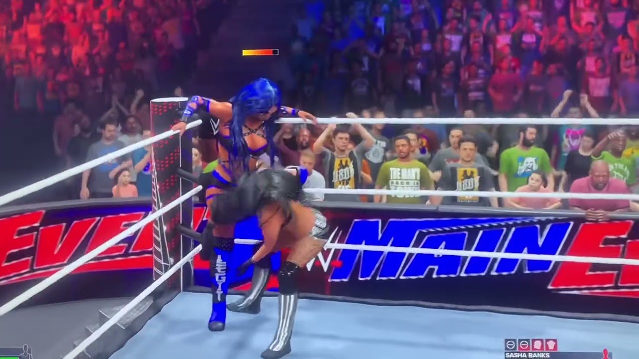 Low blow to Sasha Banks low blows only WWE 2k23