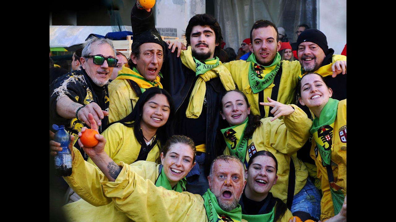 Carnevale Ivrea 2026 💛💚