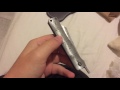 katsu traditional Damascus folding knife unboxing