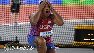 Lagi TausagaCollins relives her throw that SHOCKED the world in Budapest | NBC Sports