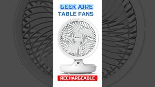 Best Rechargeable Fan in 2026 | Best Portable Fans 2026 | Geek Aire GF6 Rechargeable Table Fan