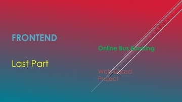 33. Frontend Online Bus Booking Last Part