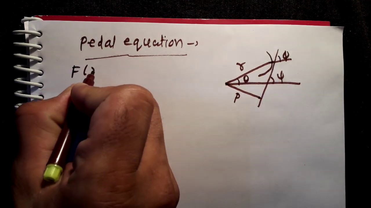 Pedal Equation In Hindi Bsc Mathematics Surendra Khilery YouTube