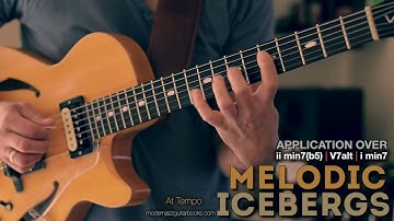 Sextuplet "ii-V7-i" phrases - "In The Style of Jonathan Kreisberg" - MELODIC ICEBERGS