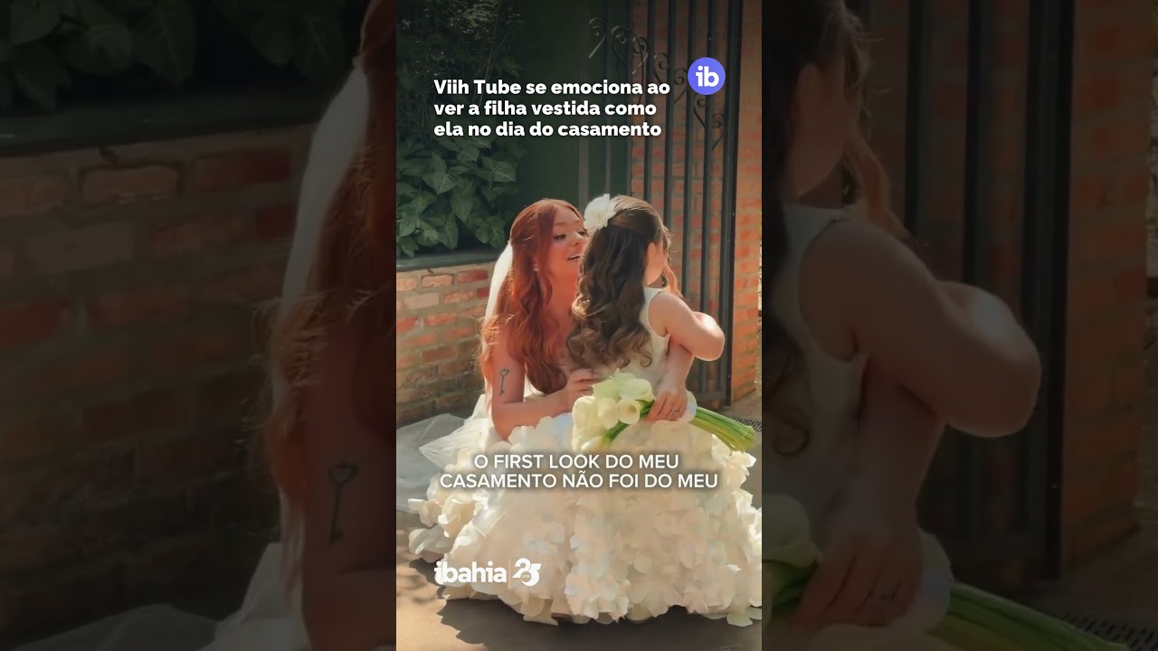 Viih Tube se emociona ao ver a filha vestida como ela no dia do casamento 