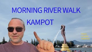 My First Morning in Kampot 🇰🇭 | River Walk, Local Life & Travel Tips screenshot 4