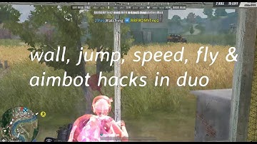 Wall, Jump, Speed, Fly with Aimbot Hackers in Duo #ROS #Rulesofsurvival #AntiCheat