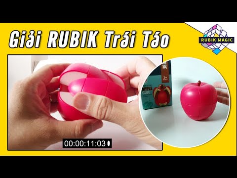 Video Thử thách Giải RUBIK QUẢ TÁO - Rubik 3x3 Biến Thể Trái... - youtube