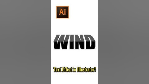 Creative Text Effect in Adobe Illustrator – Satisfying Typography #Shorts