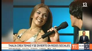 Thalia entrevista para Canal 13 - Chile 2020