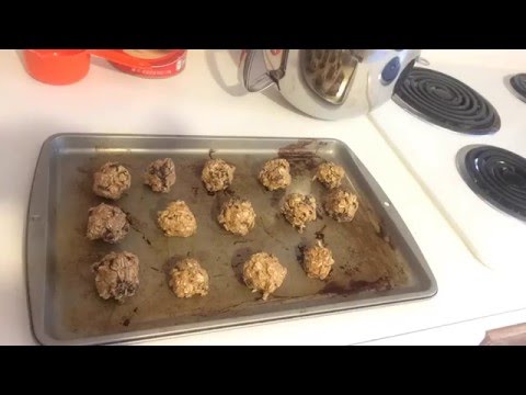 Peanut Butter Oatmeal Balls | NO BAKE Easy Healthy Snack! 4 Ingredient KitchenAid Mixer Recipe