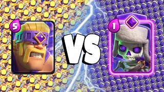 EVOLVED BARBARIANS VS EVOLVED SKELETONS - Clash Royale Battle