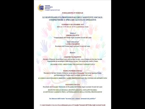 Le Responsabilità Professionali Dell Assistente Sociale Comprendere E Spiegare Le Scelte Operative