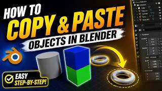 HOW TO COPY AND PASTE OBJECTS IN BLENDER