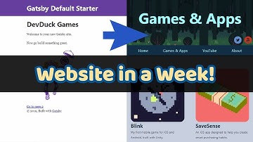 Making a Website in ONE WEEK for my Indie Dev Business! [Gatsby.js]